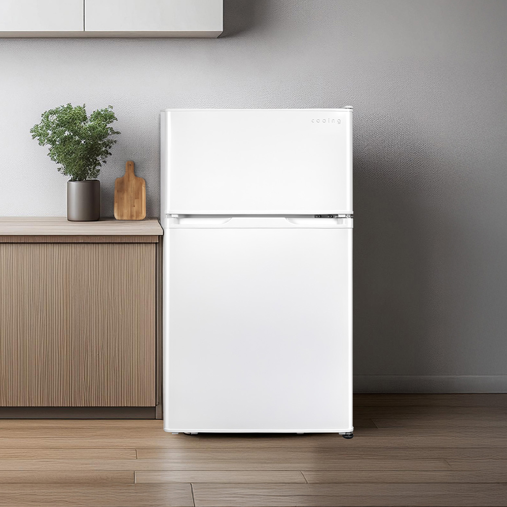 쿠잉 소형냉장고 REF-D86 화이트 미니 원룸 사무실 신혼 슬림