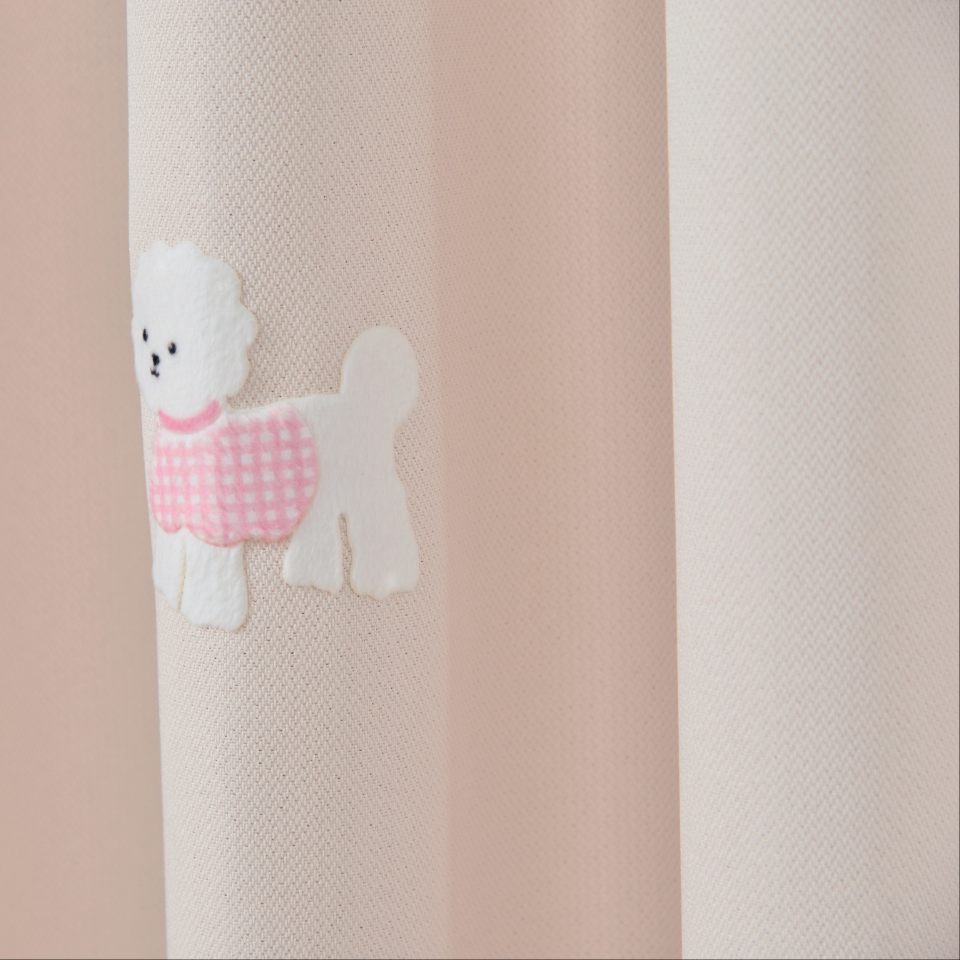 아르일랑 일상 암막 커튼 빛차단율80% 형상 기억 가공 1cm 나비주름 타입 비숑 프리제