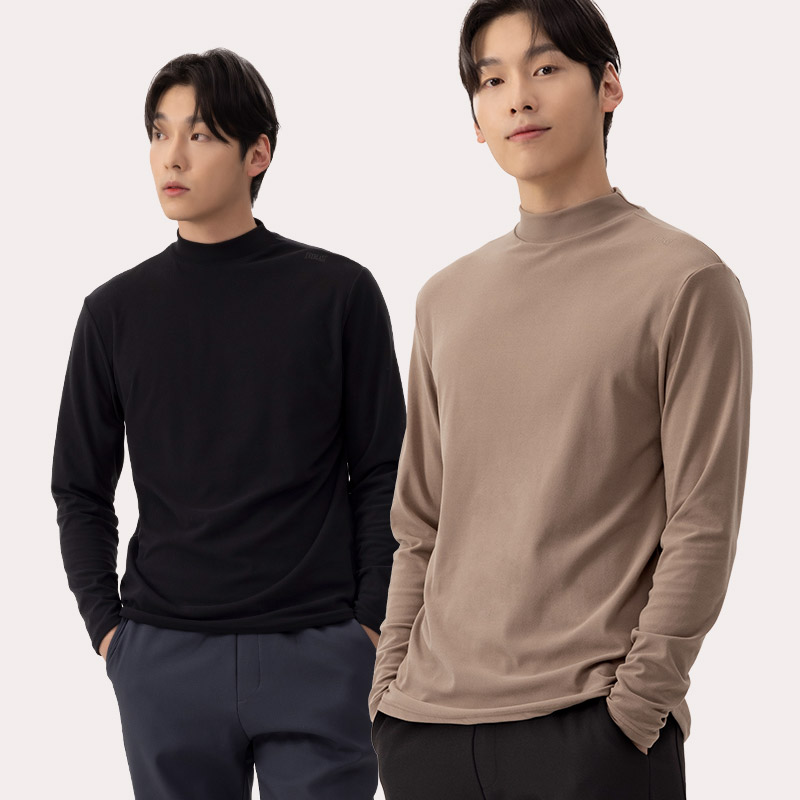 에버라스트 남성 기모 반목티 모크넥 + 윈터라이즈 본딩팬츠 - 상세 이미지 2