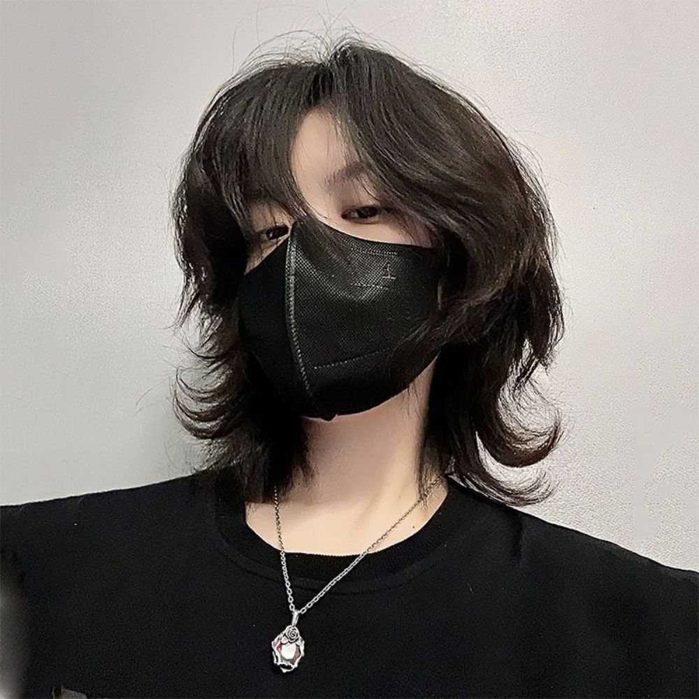 리프컷 생머리 장발 전체 울프컷 긴머리 단발머리 내츄럴블랙 스타일리쉬 앞머리 전체가발 가발 같은 넷 + 클립 내츄럴 블랙 - 상세 이미지 5