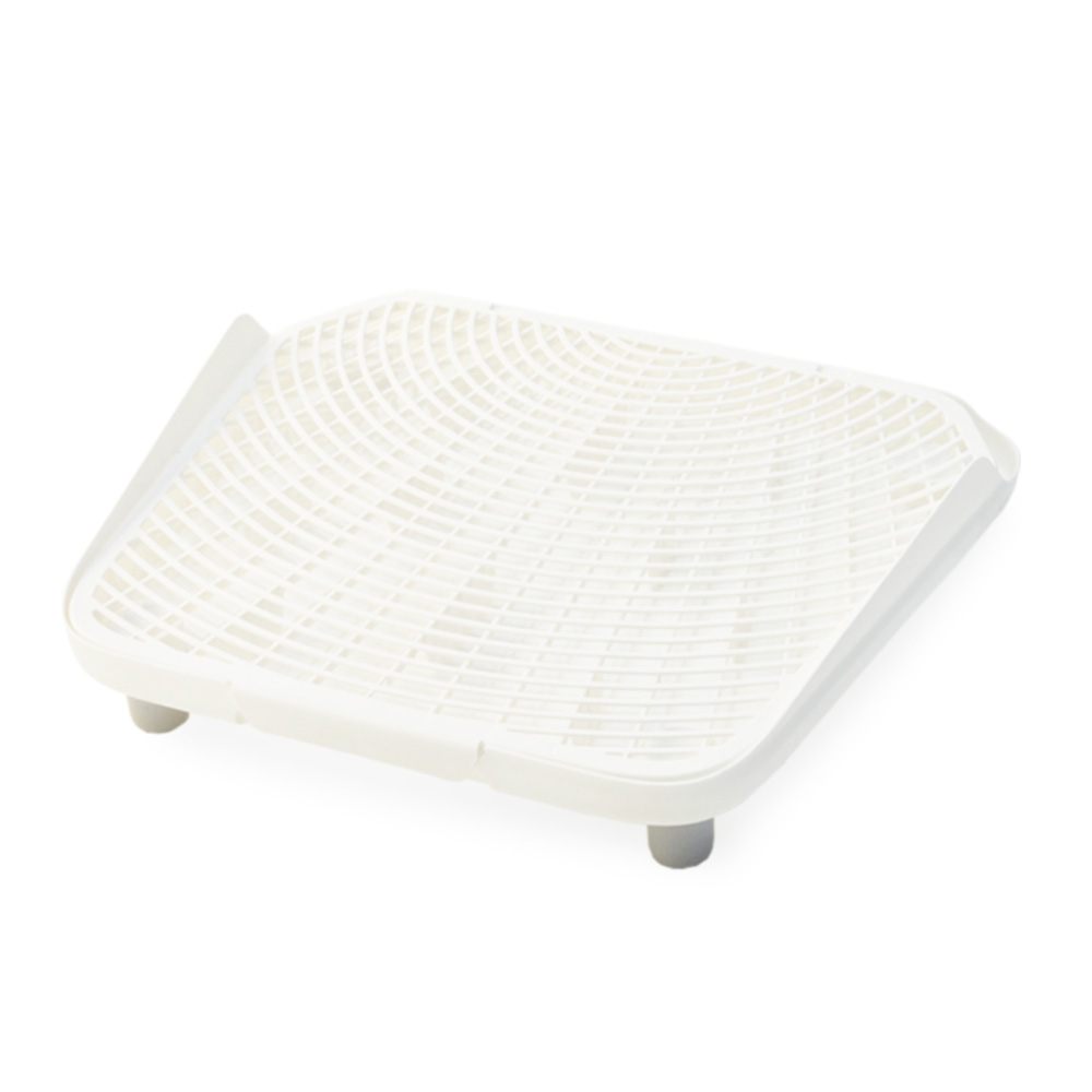 펫쭈 고양이 모래매트 발판 사막화방지 화장실 화이트