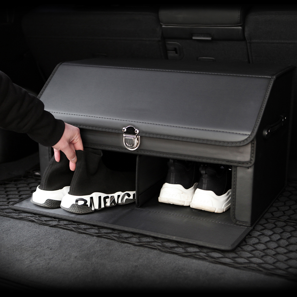 엠노블 트렁크정리함 가죽 소형 트렁크박스 정리박스 자동차 악세사리 용품 제네시스 호환