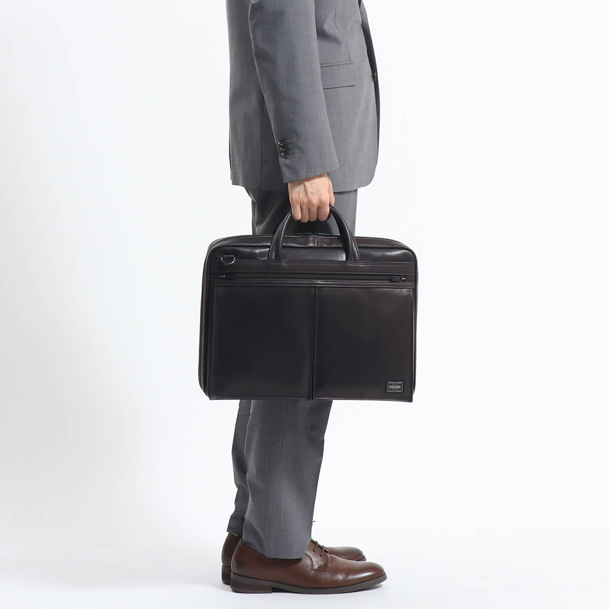 포터 PORTER 아메이즈 2WAY 가죽 브리프 케이스 서류가방 022-03786 2컬러 - 상세 이미지 5