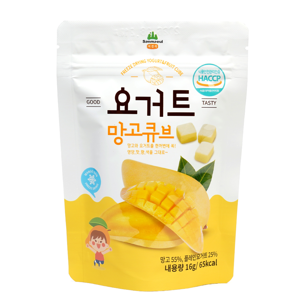 요거트 망고 큐브 파우치 (16g) 아이간식 - 상세 이미지 2