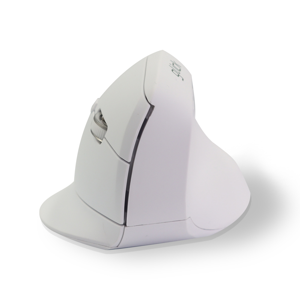 지클릭커 오피스프로 버티컬 OP70 인체공학 블루투스 무선 무소음 마우스  화이트