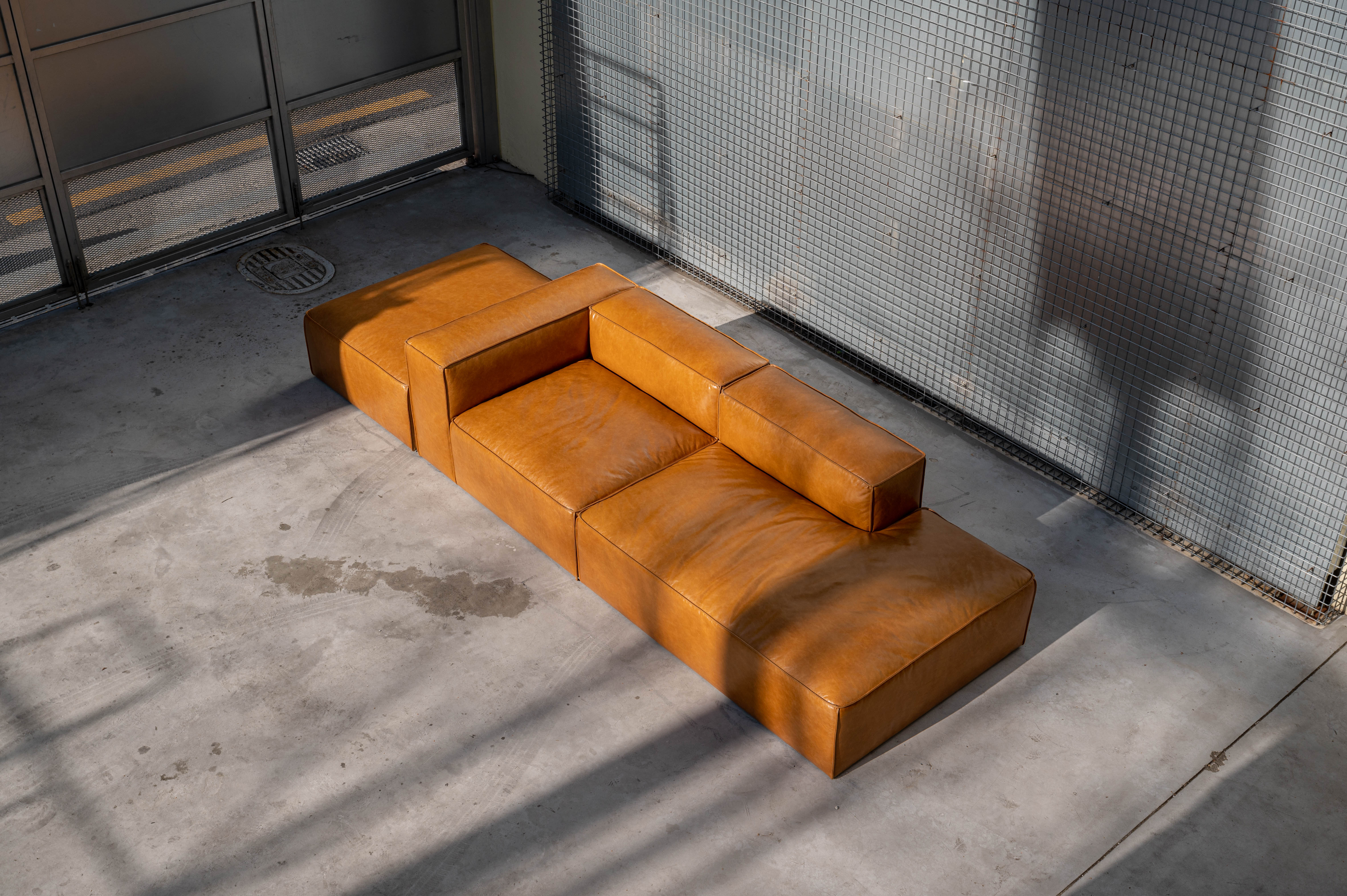 옐로우라이트 PH 20 이태리 내추럴 통가죽 모듈 천연면피 전체가죽 기본 A+F+C모듈 빈티지가죽