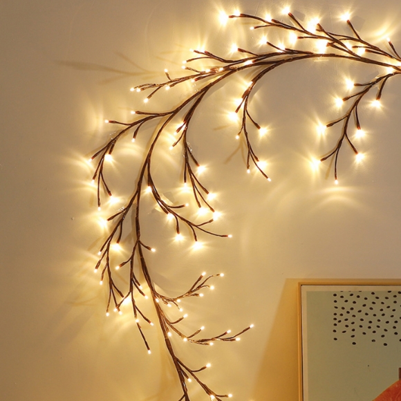 LED 간접 조명 줄 전구 나무 무드등 벽 방수 카페 1.8m