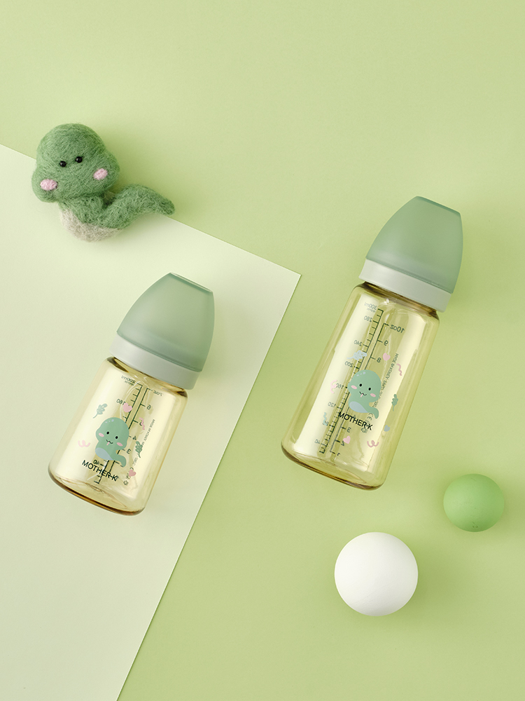 마더케이 신생아 PPSU 젖병 배앓이방지 (노꼭지) 180ml, 3개, 뱀뱀 - 상세 이미지 5