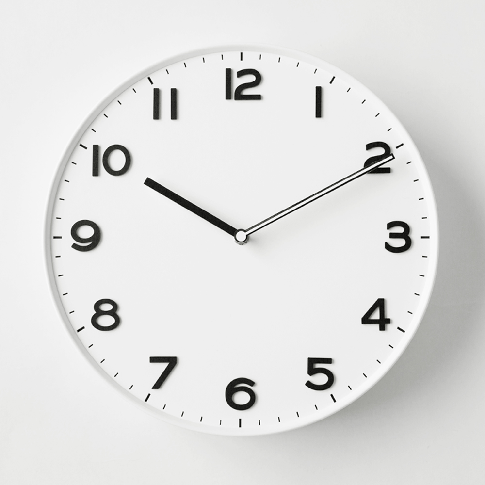 국산 플라이토 무소음 인테리어 벽시계 디자인 모던 거실 벽걸이시계 선물 볼드라인 30cm