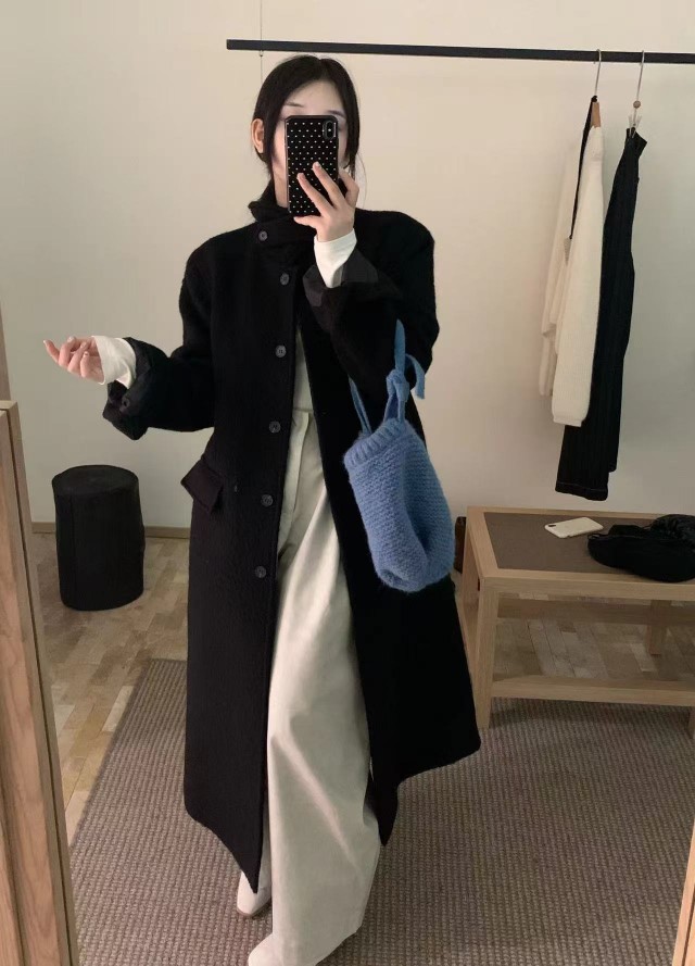 wool 100) monde wool long coat 상세 이미지 26