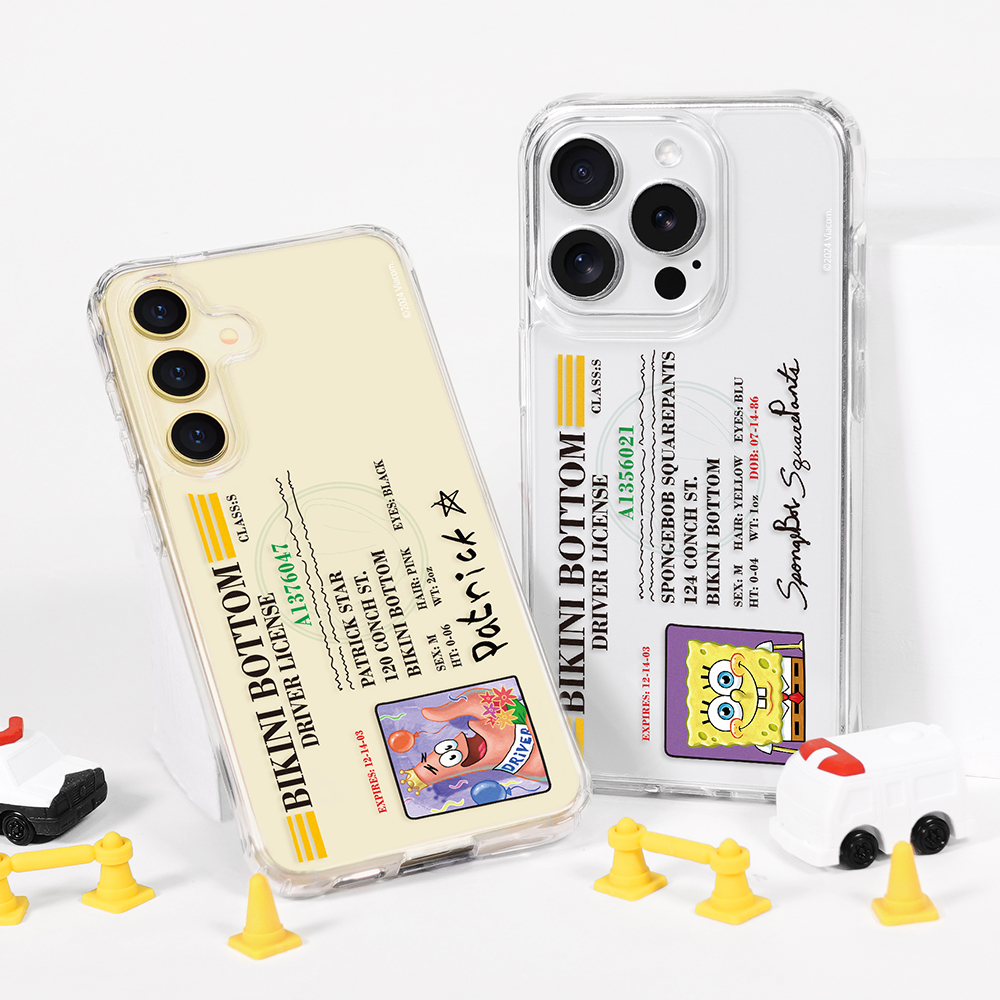 스폰지밥 아이폰 16 프로 케이스 운전면허증 스폰지밥