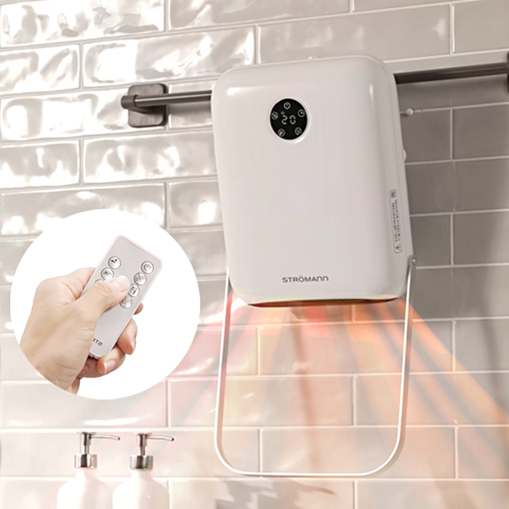 3초 바로핫 욕실히터 인버터형 온풍기 스마트 욕실 화장실 벽걸이 미니 전기온풍기 스트로만