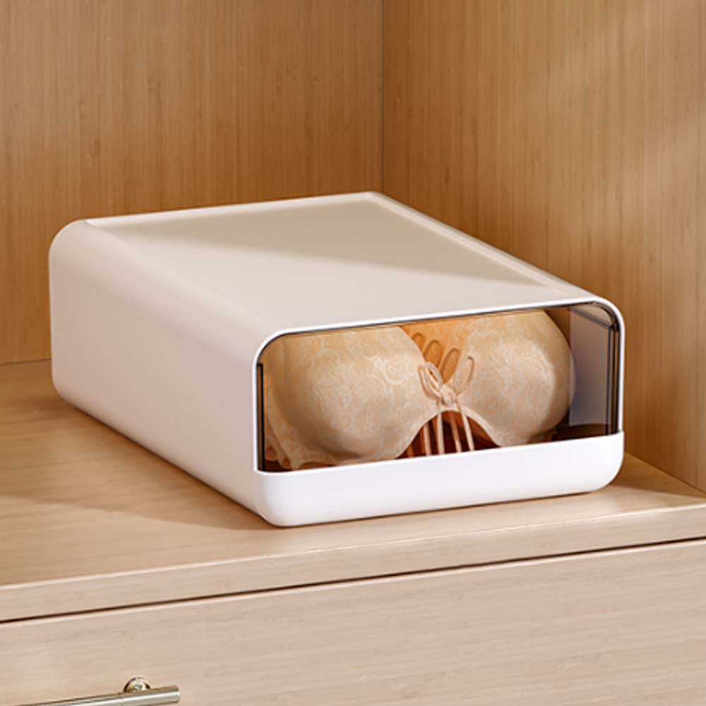 적층형 칸막이 속옷정리함 양말 보관함 서랍 브라 팬티 수납함 칸칸이 정리함 1칸 - 상품 이미지