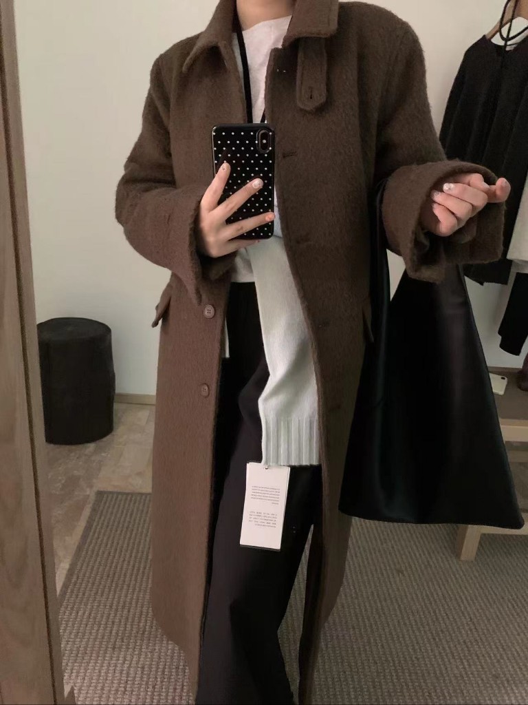 wool 100) monde wool long coat 상세 이미지 10