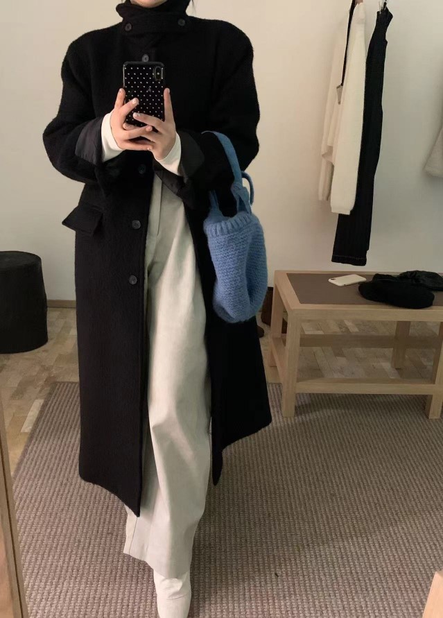 wool 100) monde wool long coat 상세 이미지 14