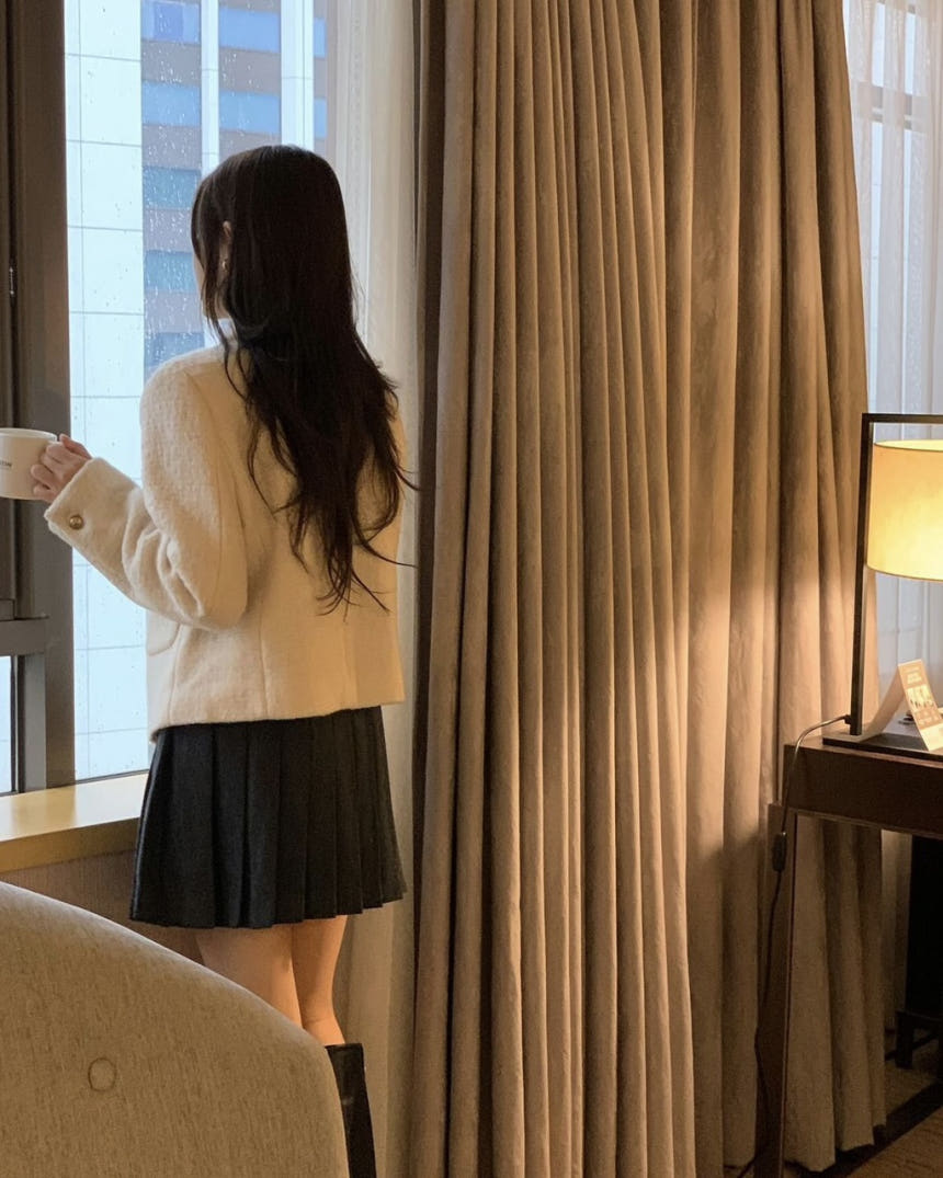 [차콜 M 당일] 미엘 클래식 스커트 주름치마 3color 상세 이미지 27