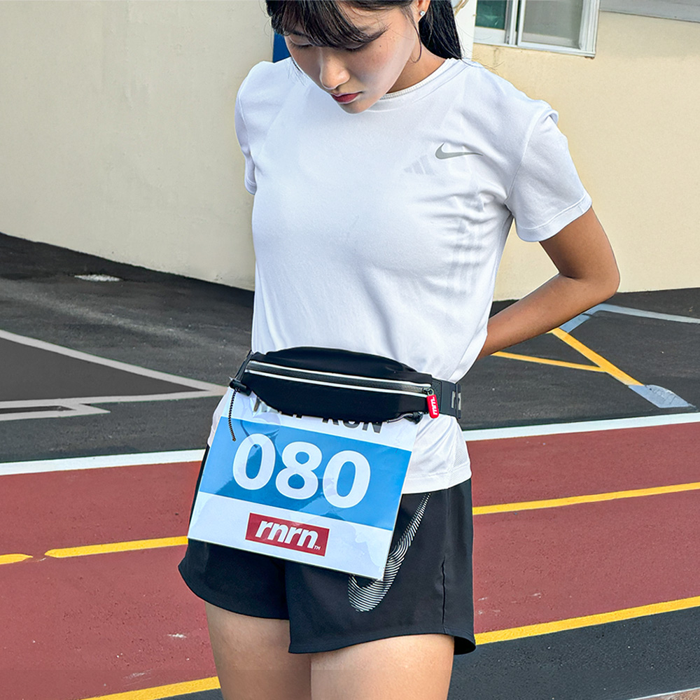 rnrn 러닝벨트 런닝가방 허리밴드 마라톤 힙색 플립벨트 베이직