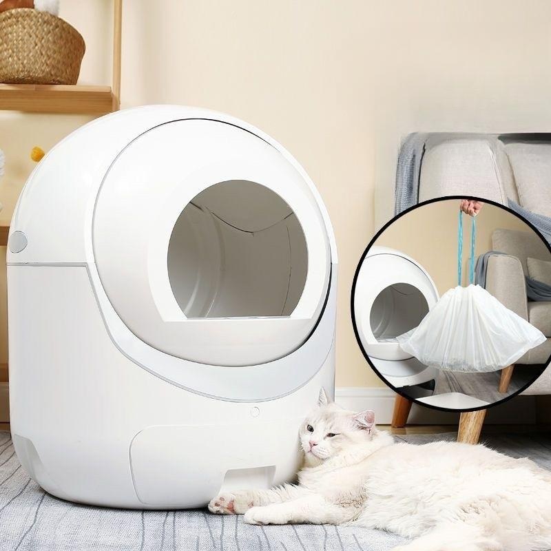 고양이 자동화장실 저소음 스마트 자동청소 탈취 변기통 220V-110V 해외전용 - 상세 이미지 3