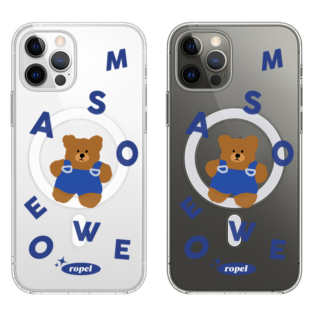 쿠키 곰 베어 투명 맥세이프 케이스