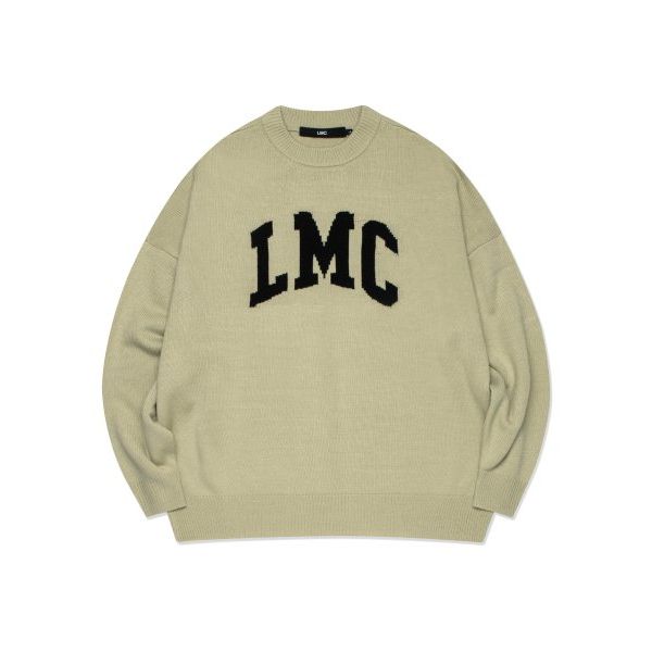 LMC ARCH KNIT SWEATER cream : 오잉크샵