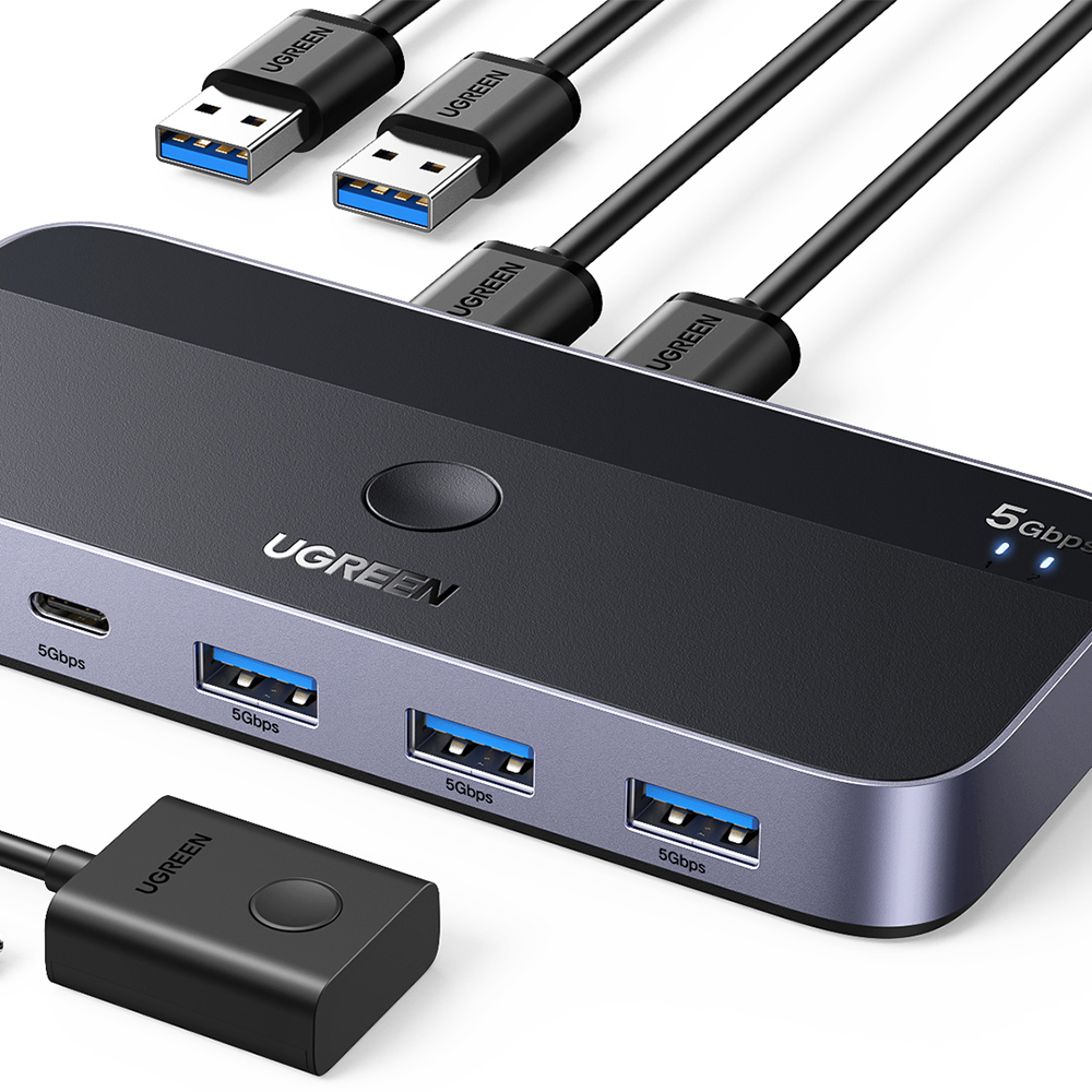 유그린 고급형 KVM USB3.0 전용 스위치 멀티허브 CM662