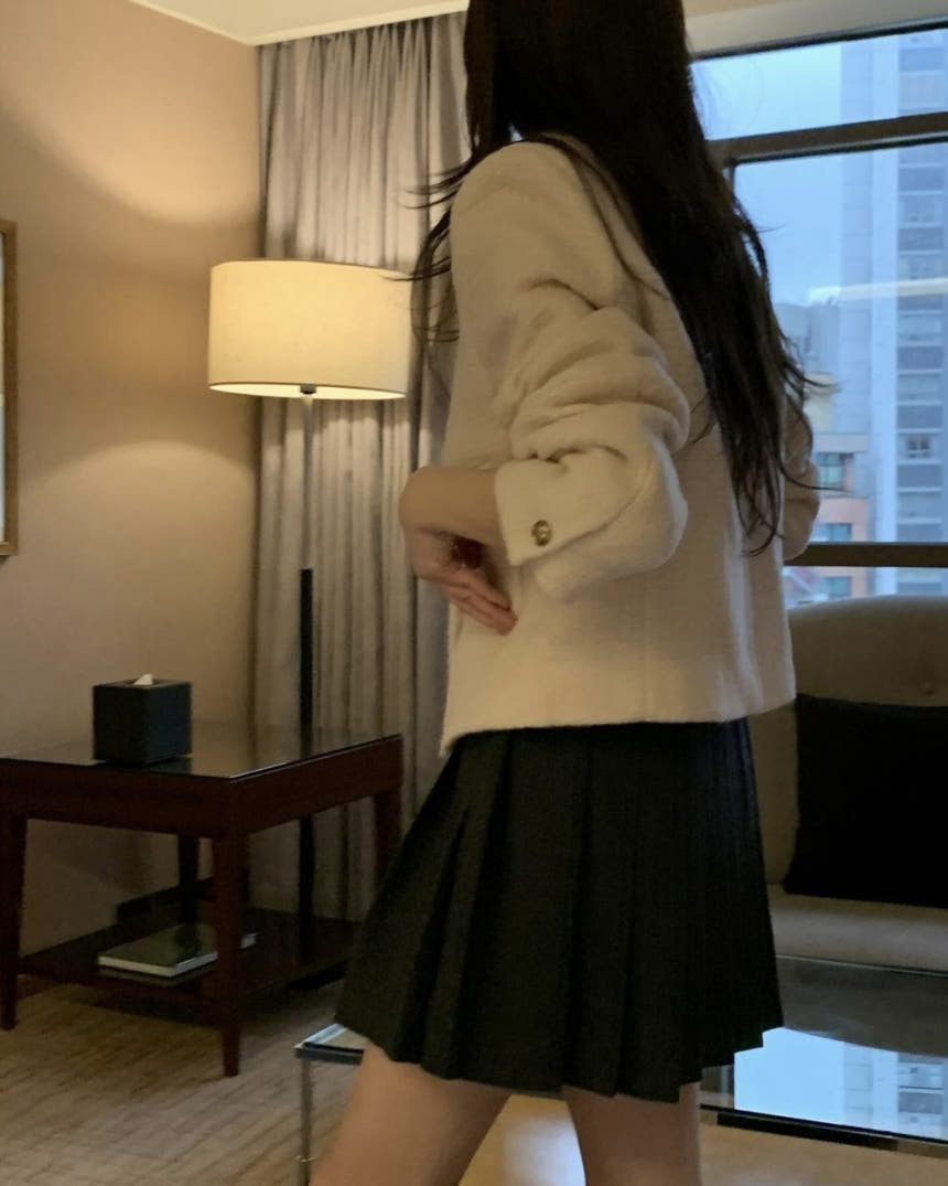 [차콜 M 당일] 미엘 클래식 스커트 주름치마 3color 상세 이미지 24