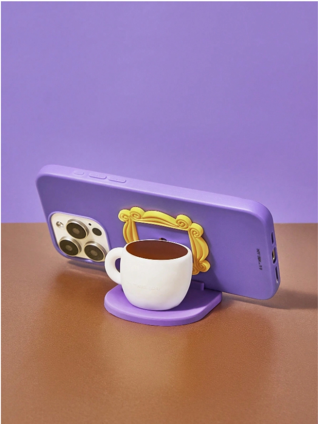 시트콤 프렌즈 콜라보 굿즈 휴대폰 거치대 friends phone holder - 메인 이미지