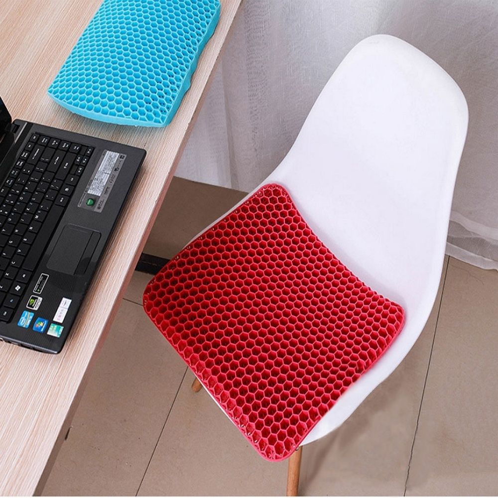 퍼플 방석 쿠션 식탁 벤치 사무실 컴퓨터 의자방석 수험생 책상 에어 허니콤 에어셀방석 S
