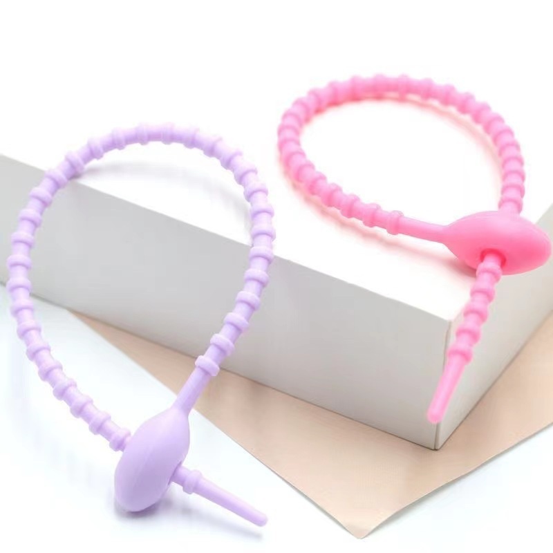 재사용 가능한 케이블타이 50개입 Color 올챙이 케이블타이 DIY 깔끔한 선정리 - 상세 이미지 4