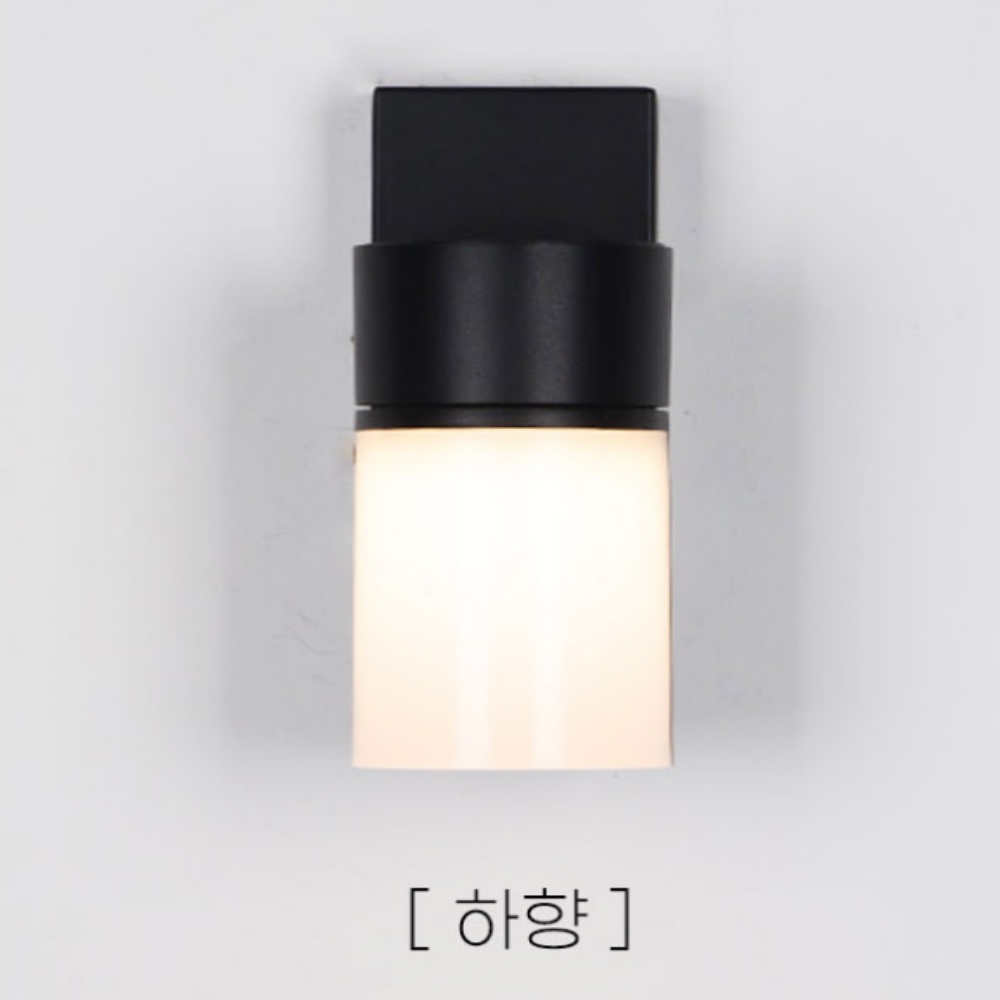 외벽등 LED 외부 화장실 베란다 원형 포인트 벽등 벽부등 블랙 - 상세 이미지 3