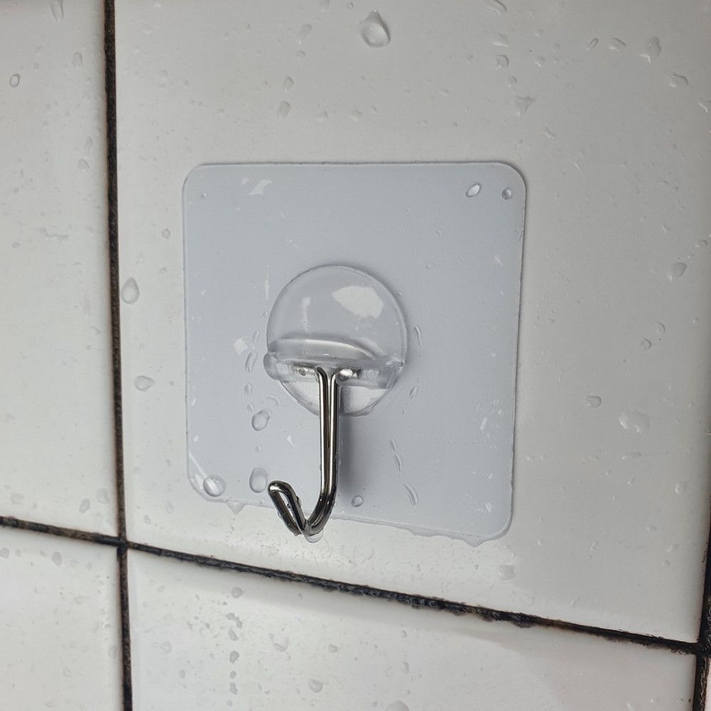 벽걸이 후크 고리 무타공 못없이 액자걸기 접착 벽 옷걸이 접착식 투명 매직후크 8p