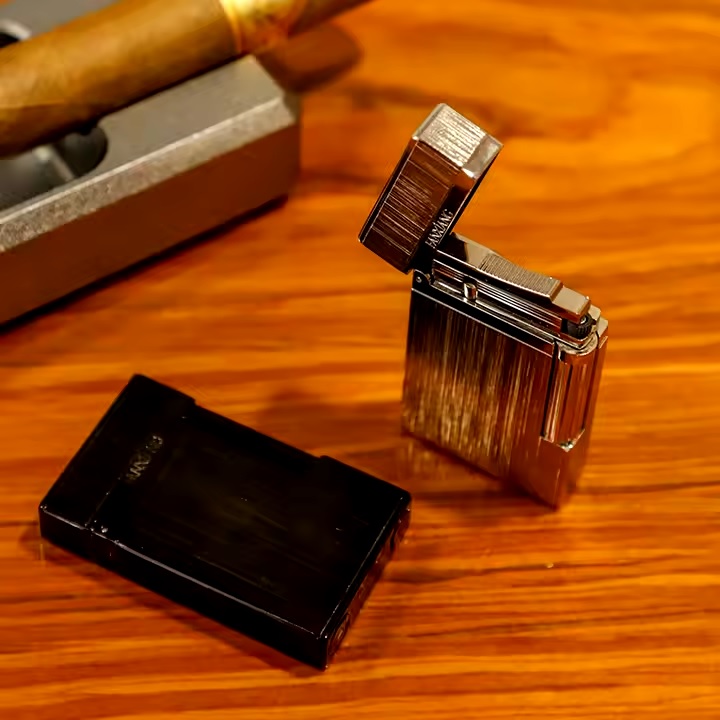 쌍 불 라이터 지인 부모님 선물 고급 가스 충전 라이타 각인 추가 가능