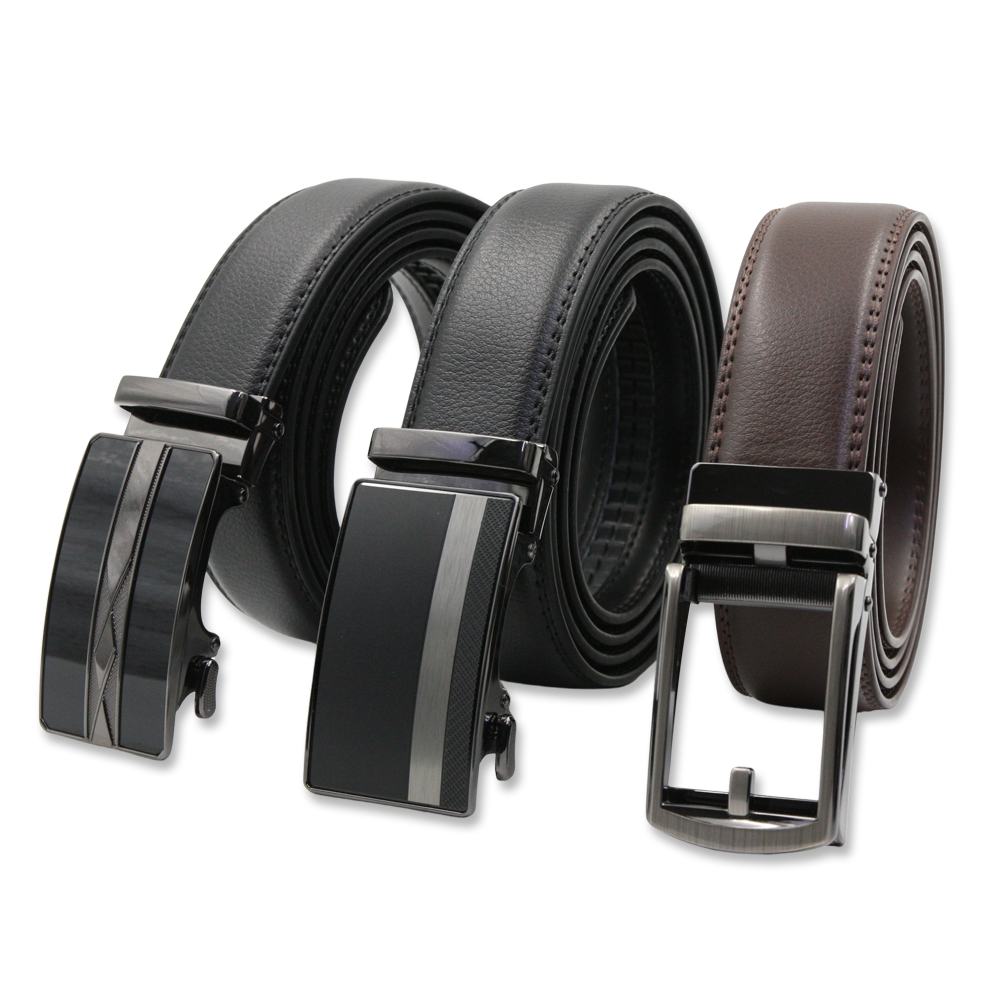남성 가죽 벨트 허리띠 정장벨트 자동 혁대 혁띠 빅사이즈 버클 소가죽