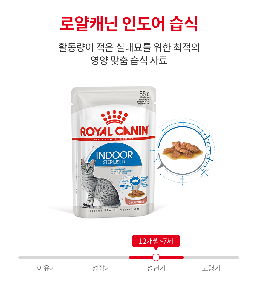 로얄캐닌 캣 인도어 젤리, 85g, 12개 - 상세 이미지 3