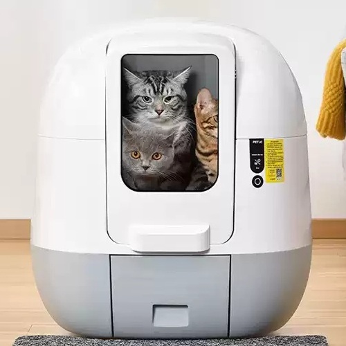 고양이 자동화장실 저소음 스마트 자동청소 배변통 A.표준 에디션 - 상품 이미지