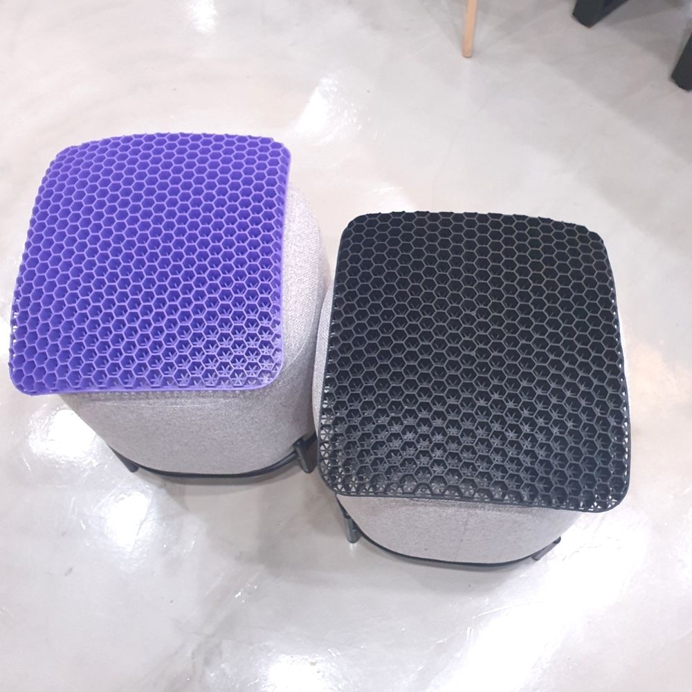 퍼플 방석 쿠션 식탁 벤치 사무실 컴퓨터 의자방석 수험생 책상 에어 허니콤 에어셀방석 S