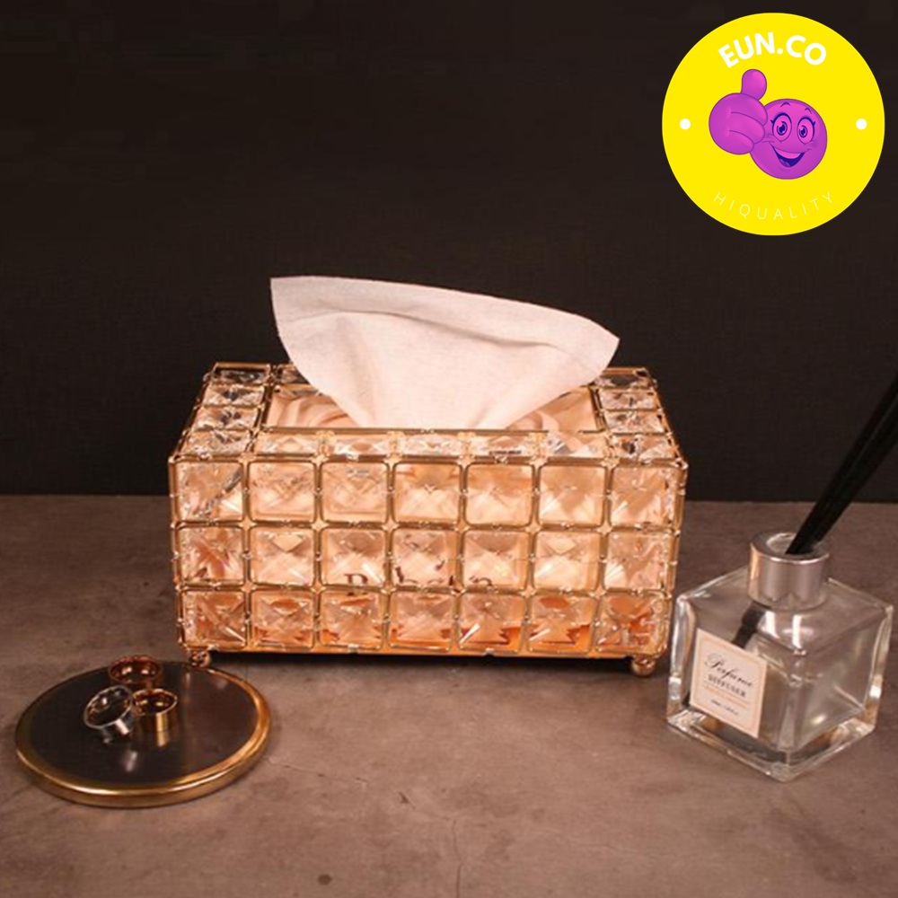 보석 티슈곽 럭셔리 화장실 금테두리 휴지상자 인테리어