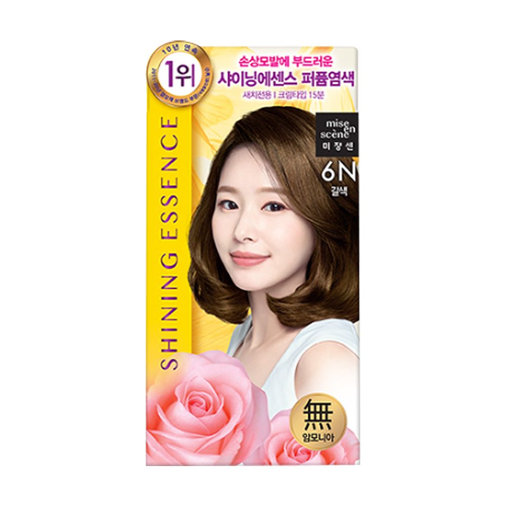 미장센 샤이닝에센스 6N 갈색 새치염색 : 제이위드엘