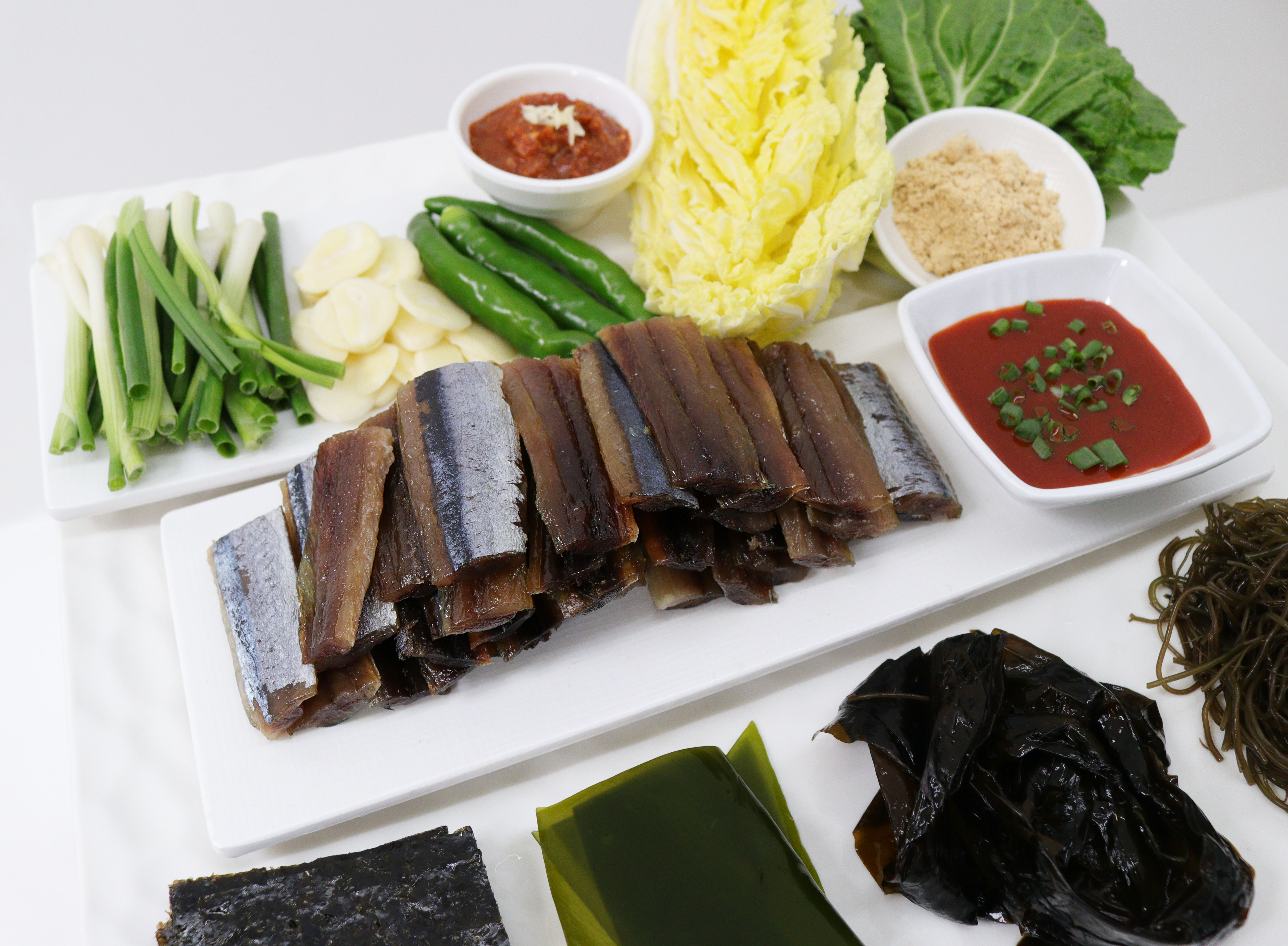 늘보 과메기 포항 구룡포 꽁치 청어 야채세트 - 상세 이미지 5