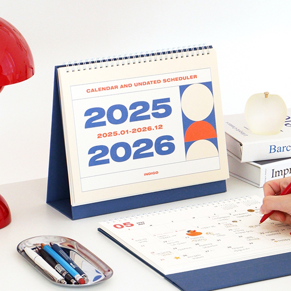 25년 26년 탁상달력 2년달력 2025 년 스케줄 달력 2026 년 데스크 캘린더 - 상세 이미지 2