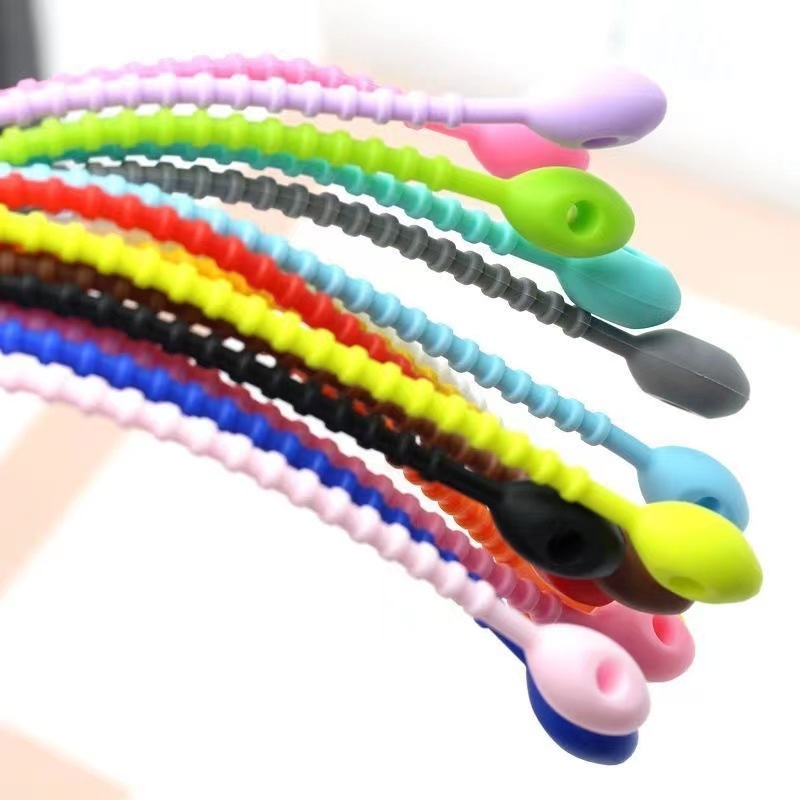 재사용 가능한 케이블타이 50개입 Color 올챙이 케이블타이 DIY 깔끔한 선정리 - 상세 이미지 2