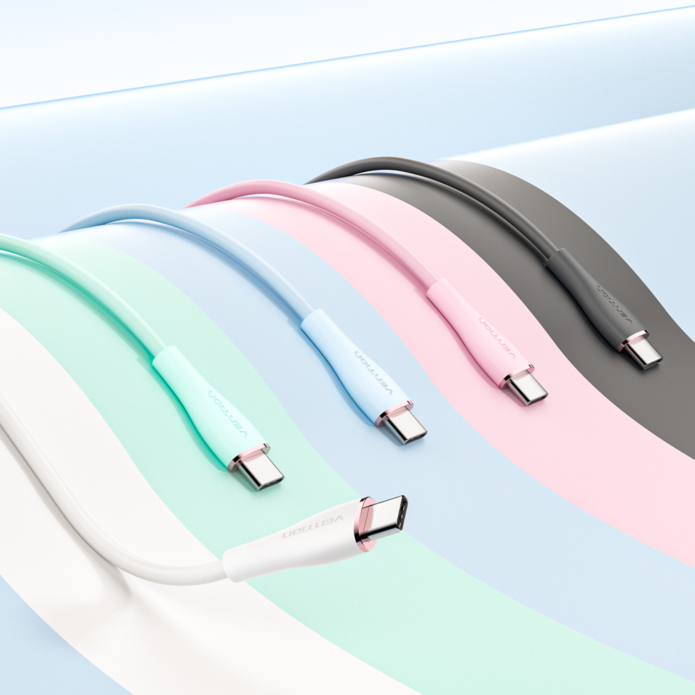 벤션 100W PD C타입 to 2 C타입 멀티 고속충전케이블 CTM 화이트, 1개, 1.5m - 상세 이미지 2