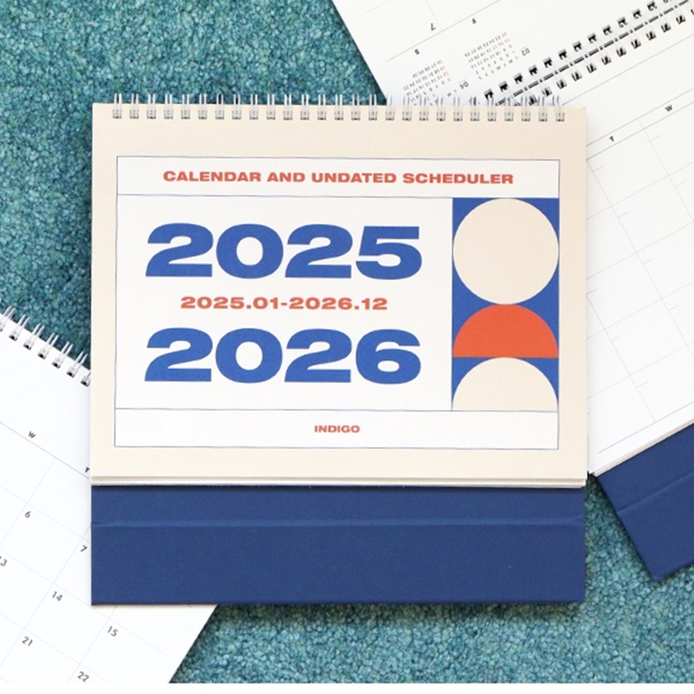 25년 26년 탁상달력 2년달력 2025 년 스케줄 달력 2026 년 데스크 캘린더 - 상품 이미지