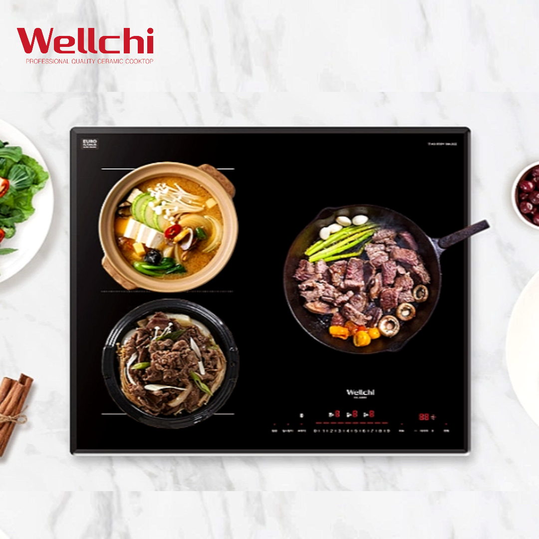 인덕션3구 전기렌지3구 빌트인 웰치 매립형 설치 전기레인지 유로플래티넘 KR-S4800N