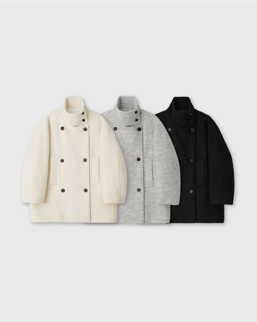 [SALE] 언더스탠딩 부클 하이넥 울 코트 3color 상세 이미지 35