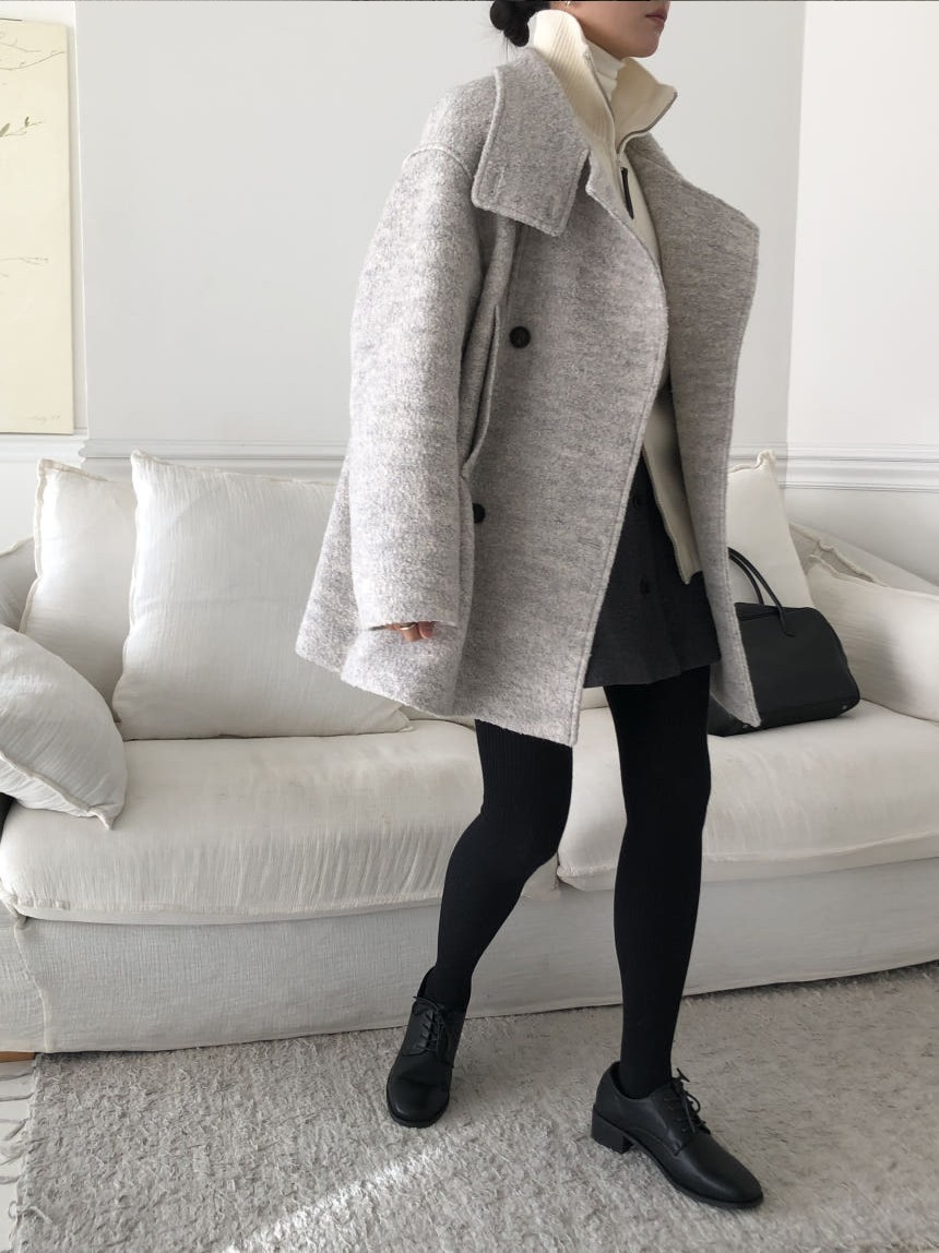 [SALE] 언더스탠딩 부클 하이넥 울 코트 3color 상세 이미지 30