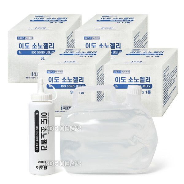 이도팜 소노젤리 투명 5L x 4개 소노겔 초음파젤 화이트 ECG 공병포함 : 메이케어호원