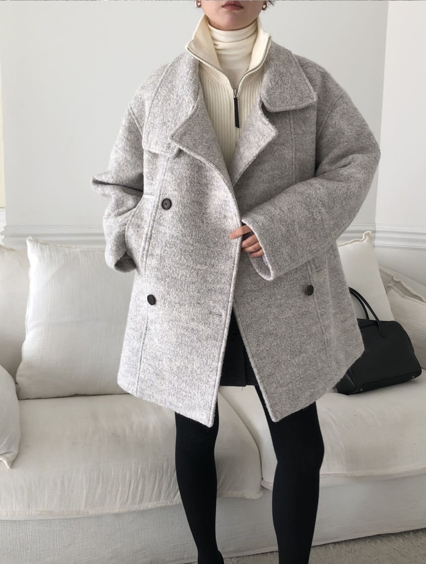 [SALE] 언더스탠딩 부클 하이넥 울 코트 3color 상세 이미지 31