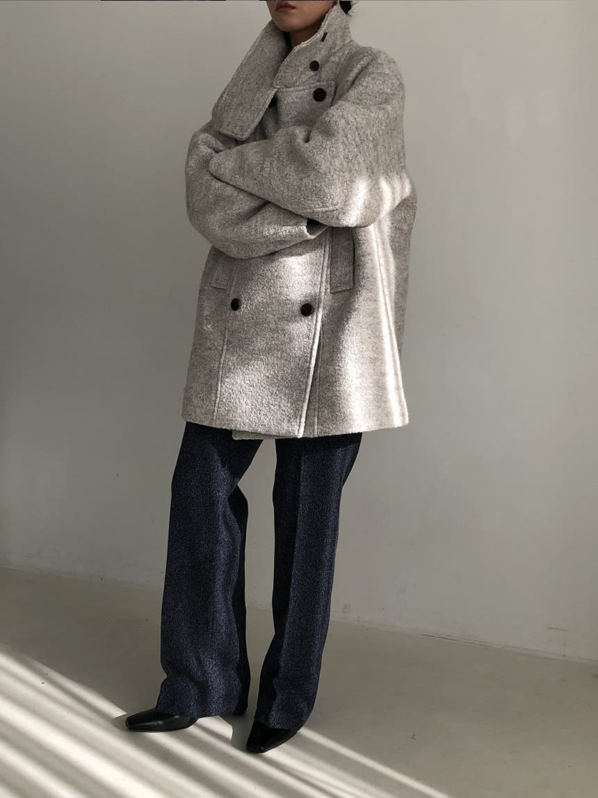 [SALE] 언더스탠딩 부클 하이넥 울 코트 3color 상세 이미지 21