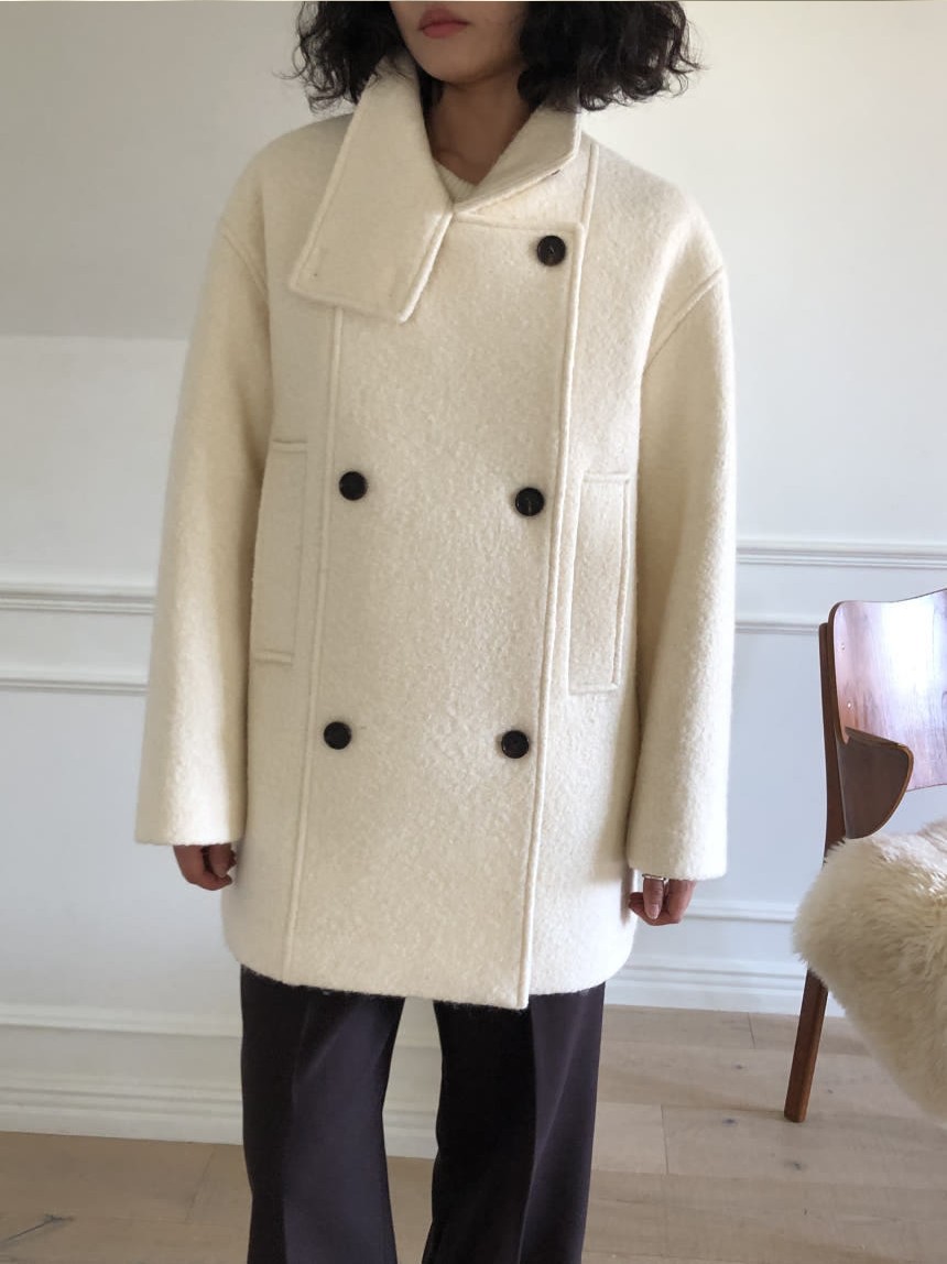 [SALE] 언더스탠딩 부클 하이넥 울 코트 3color 상세 이미지 5